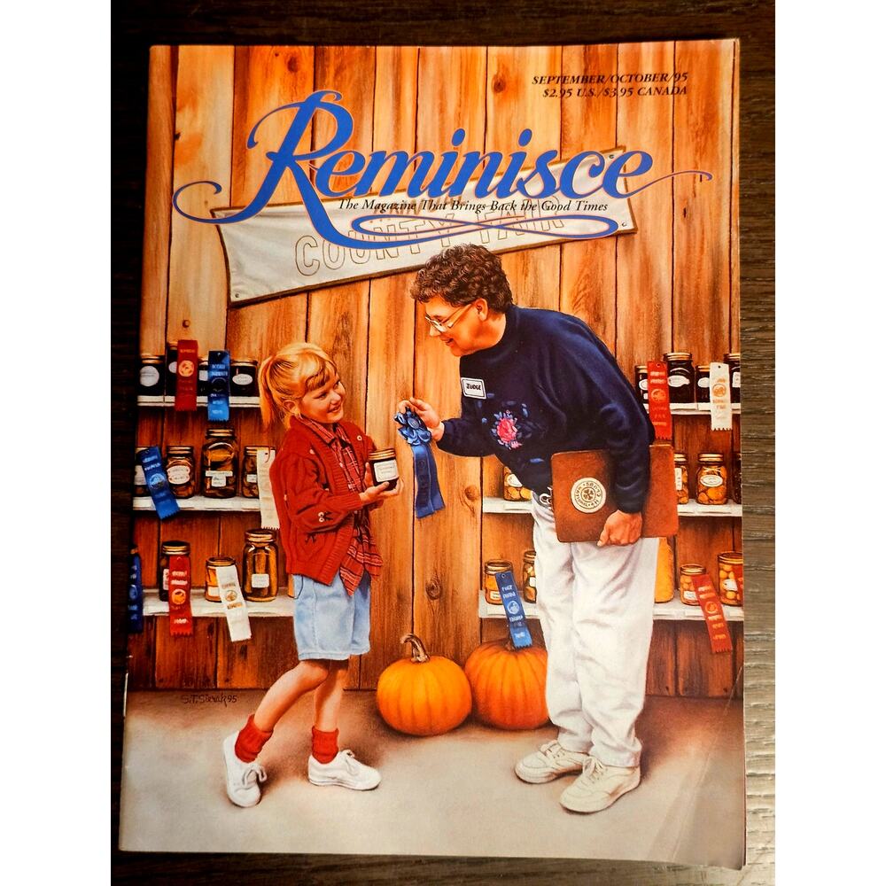 Vintage REMINISCE Magazine September October 1995 Recipes Fall Pumpkins